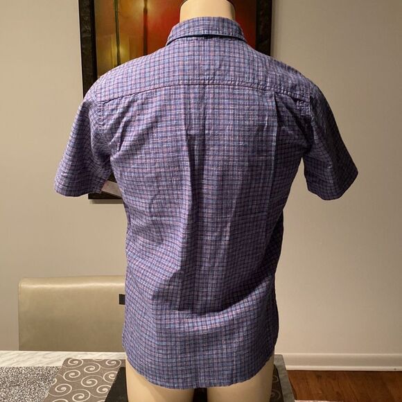 Patagonia Small Worn Wear Back Step Shirt Short Sleeve Plaid - Picture 4 of 7
